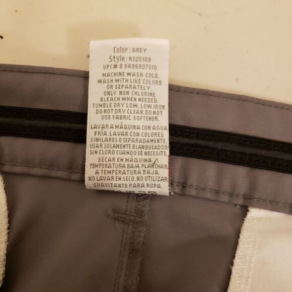 Russell Mens gray flat front shorts 38 Pre-owned - Picture 3 of 4